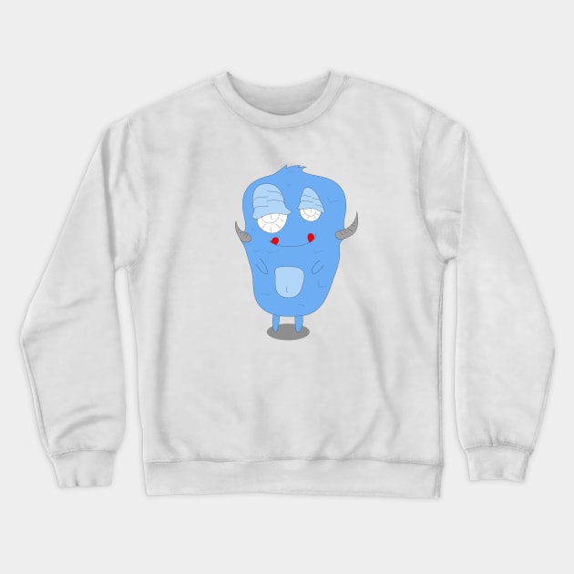 Sleep hunter cute monster Crewneck Sweatshirt by Diamond Hand